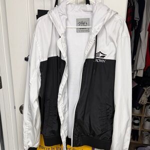 Crown Black and White Hooded Jacket